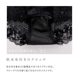 サニタリーショーツ 総レース 羽根付き対応 生...の詳細画像5