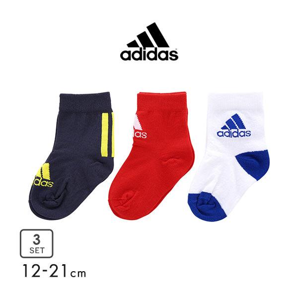 アディダス adidas KIDS ジュニア キッズ クォーター丈 3P ソックス ボーイズ 男の子