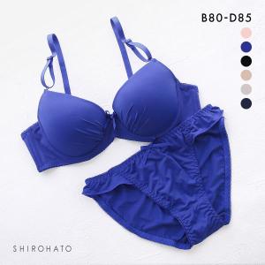 ブラジャー ショーツセット シンプルモールド 谷...の商品画像