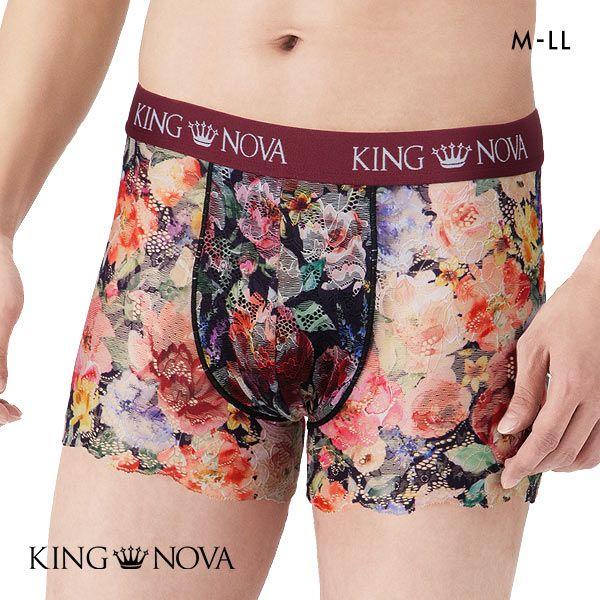 キングノバ KING NOVA 総レース メンズボクサーパンツ メンズ 花柄3