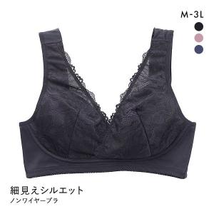 ブラジャー ノンワイヤー 細見えシルエット 単品