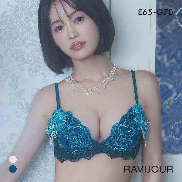ラヴィジュール シャイニーバタフライ グラマーアップ ブラジャー EFG 盛り 谷間 バストアップ ...