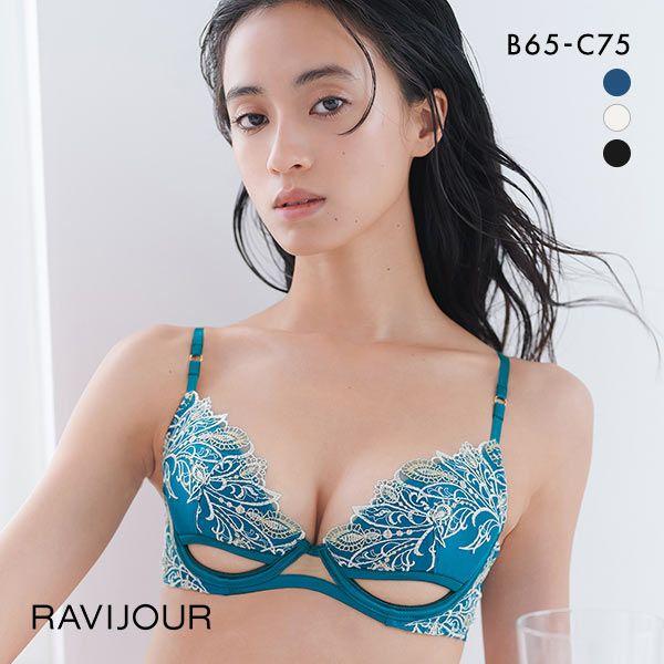 ラヴィジュール RAVIJOUR レーシーフェザー グラマーアップ ブラジャー BC 盛り 谷間 バ...