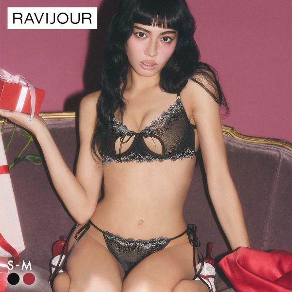 ブラジャー ラヴィジュール アンレースミー ブラ＆Tバック セット ブラショーツ セット Tバックシ...