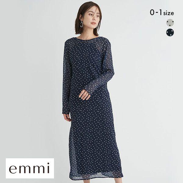 エミ 2wayシアードットワンピース emmi