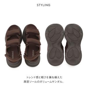 エミ ボリュームソールサンダル emmiの詳細画像2
