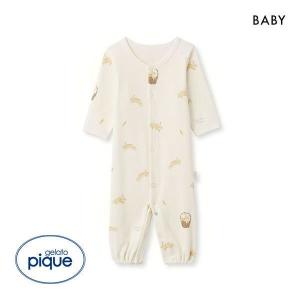 ジェラートピケ キッズアンドベイビー gelato pique Kids＆Baby BABY ラビット柄2WAYオール ジェラピケ パジャマ ルームウェア ベビー｜shirohato