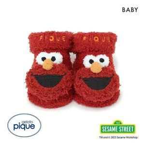 ジェラートピケ キッズアンドベイビー gelato pique Kids＆Baby SESAME STREET BABY エルモソックス ジェラピケ｜shirohato