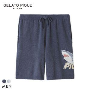 ジェラートピケ オム メンズ 接触冷感 スムーズィーliteクールシャークハーフパンツ ジェラピケ パジャマ GELATO PIQUE HOMME