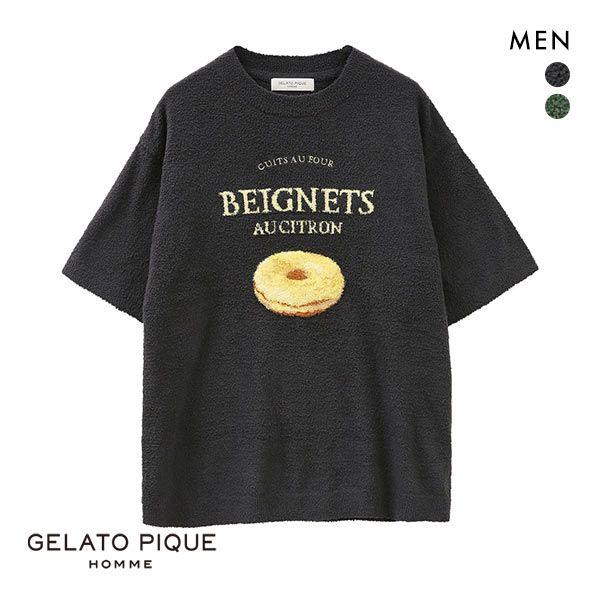 ジェラートピケ オム GELATO PIQUE メンズ HOMME ドーナツジャガードプルオーバー ...