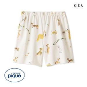 ジェラートピケ キッズアンドベイビー gelato pique Kids＆Baby ヒラノトシユキ KIDS DOG柄ショートパンツ ジェラピケ パジャマ｜SHIROHATO(白鳩)