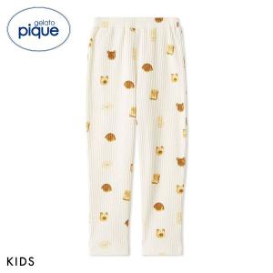 ジェラートピケ キッズアンドベイビー キッズ アニマルブレッド柄ロングパンツ パジャマ ルームウェア gelato pique Kids＆Baby KIDS