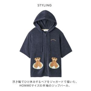 ジェラートピケ オム メンズ サマーベアジャガ...の詳細画像1