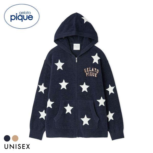 ジェラートピケ ユニセックス UNISEX エアリーモコカレッジスタージャガードパーカ ジェラピケ ...