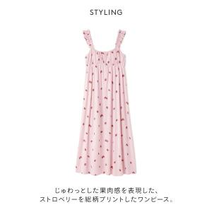 ジェラートピケ レディース ストロベリー柄カッ...の詳細画像2