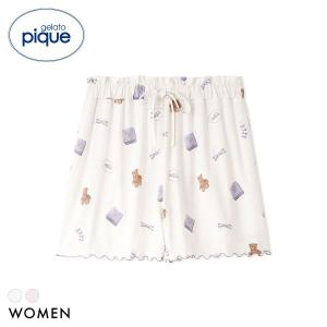 ジェラートピケ レディース ピケモチーフ柄ショートパンツ ジェラピケ パジャマ ルームウェア gelato pique