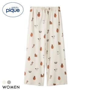 ジェラートピケ ロングパンツ ルームウェア レディース ナイトパレードDOGS柄ロングパンツ ジェラピケ パジャマ ハロウィン 部屋着 HALLOWEEN gelato pique