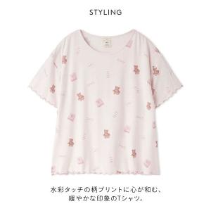 ジェラートピケ Tシャツ ルームウェア レディ...の詳細画像2