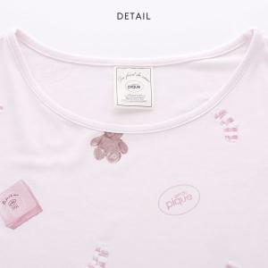 ジェラートピケ Tシャツ ルームウェア レディ...の詳細画像4