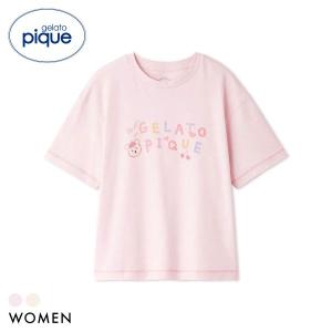 ジェラートピケ レディース ドローイングベアワンポイントTシャツ ジェラピケ パジャマ ルームウェア gelato pique