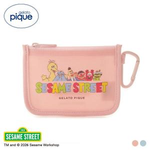ジェラートピケ SESAME STREET ワンポイントポーチ ジェラピケ セサミストリート gelato pique