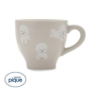 ジェラートピケ gelato pique ビションフリーゼ柄マグカップ