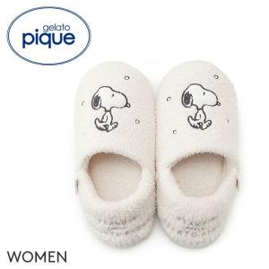 ジェラートピケ gelato pique レディース PEANUTS ルームシューズ ジェラピケ