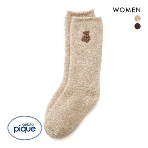 ジェラートピケ gelato pique レディース パウダーメランジベアソックス
