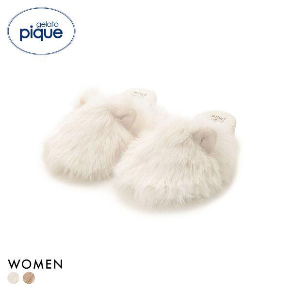ジェラートピケ レディース キャットファールームシューズ ジェラピケ gelato pique 猫の...