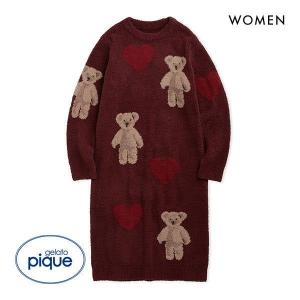 ジェラートピケ gelato pique レディース HOLIDAY ベアハートジャガードワンピース