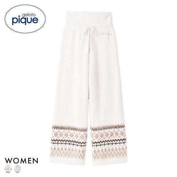 ジェラートピケ レディース ノルディックロングパンツ ジェラピケ パジャマ ルームウェア gelat...
