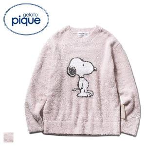 【送料無料】 (ジェラートピケ)GELATO PIQUE レディース 【PEANUTS】’ベビモコ’ジャガードプルオーバー ジェラピケ パジャマ ルームウェア