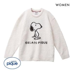 ジェラートピケ gelato pique レディース PEANUTS モチーフジャガードプルオーバー