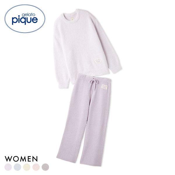 ジェラートピケ レディース カラフルパウダープルオーバー＆ベビモコリブロングパンツセット ジェラピケ...