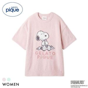 ジェラートピケ PEANUTS レディース スムーズィージャガードプルオーバー ジェラピケ スヌーピー SNOOPY ルームウェア gelato pique