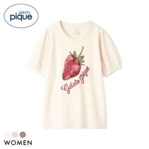 ジェラートピケ レディース エアリーモコストロベリージャガードプルオーバー ジェラピケ パジャマ ルームウェア gelato pique