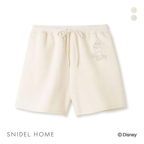 スナイデルホーム SNIDEL HOME Bambi ミス・バニー&amp;とんすけ スウェットハーフパンツ...