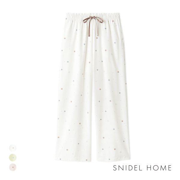 スナイデルホーム 総柄ロングパンツ 接触冷感 SNIDEL HOME