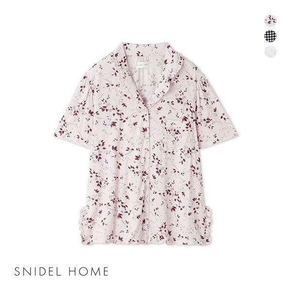 スナイデルホーム SNIDEL HOME カットレーヨン開襟トップス パジャマ ルームウェア