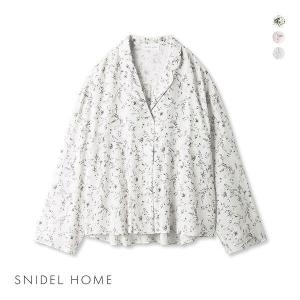 スナイデルホーム SNIDEL HOME Refle 開襟シャツ パジャマ ルームウェア｜shirohato