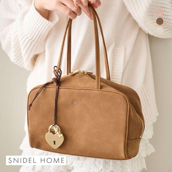 スナイデルホーム スウェードボストンバッグ SNIDEL HOME