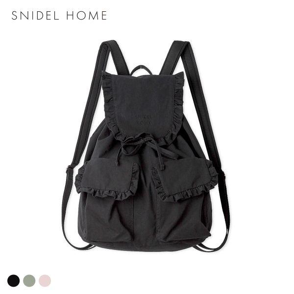 スナイデルホーム コットンライクフリルバックパック SNIDEL HOME 母の日