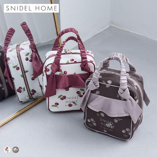 スナイデルホーム キャンバストラベルポーチ CHERRY SNIDEL HOME