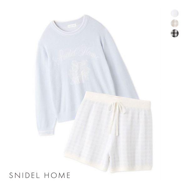スナイデルホーム ギンガムチェックセットアップ パジャマ ルームウェア SNIDEL HOME