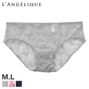 30％OFF【メール便(4)】 (ランジェリーク)LANGELIQUE Meadow メドー ショーツ ヒップハング 総レース ML 単品