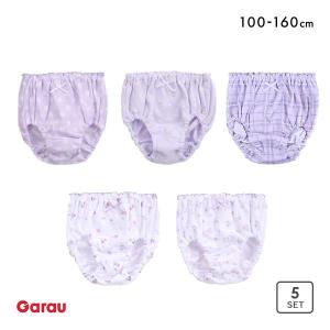 ガロー 女児 パープルカラー ショーツ 5枚セッ...の商品画像