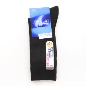 スーパーソックス 3足セット リブ柄 クルー丈...の詳細画像5