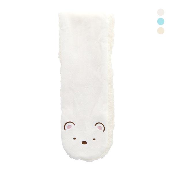 すみっコぐらし ティペット 刺繍 ふわふわボア マフラー キッズ ジュニア あったか しろくま とか...