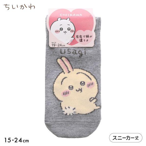 ちいかわ ソックス うさぎ スニーカー丈 ジュニア キッズ 靴下 入園 入学 キャラクター 15-2...