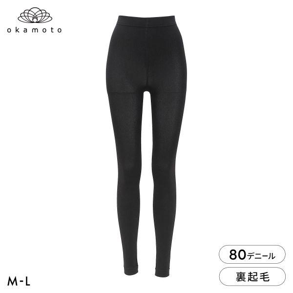 冬レギンス 80デニール 10分丈 裏起毛 ふんわりあたたか レディース M-L JM-L JJM-...